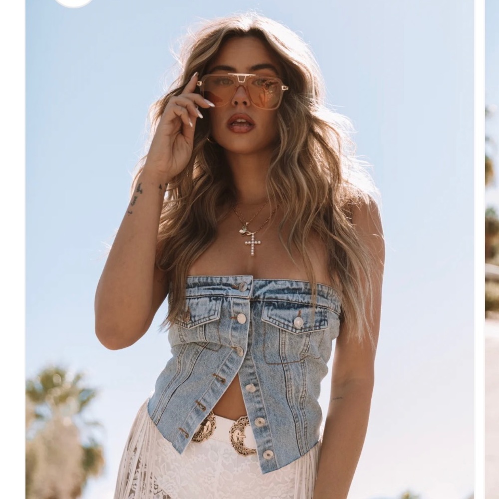 Denim Bustier HOT! HOT! HOT!